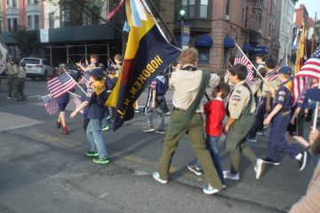 troop 146 at the memorial day parade
